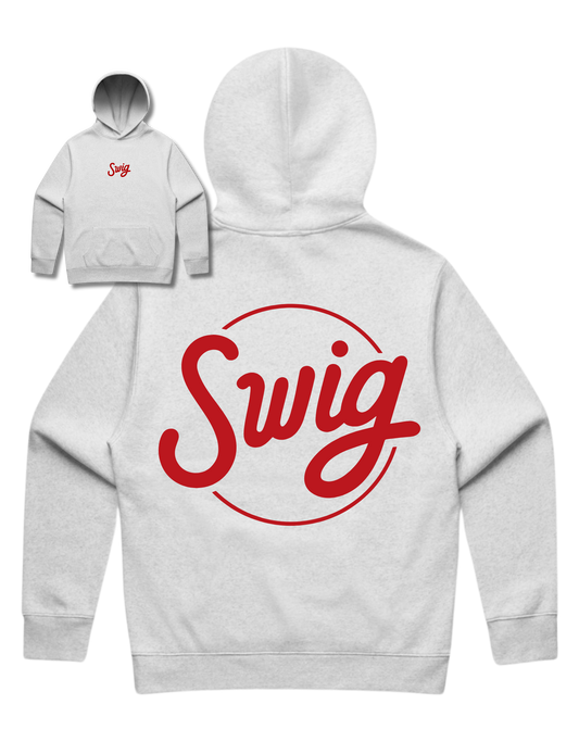 Premium - Oversized Puff Print Hoodie (red puff)