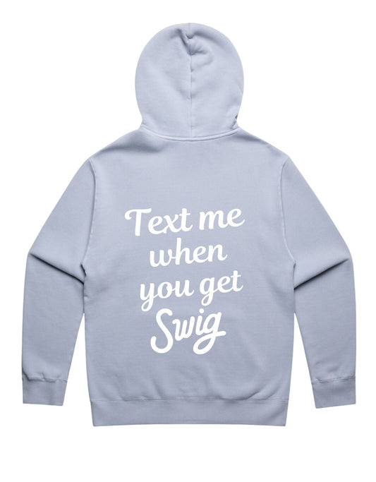 Premium - Text Me Hoodie (White Puff)