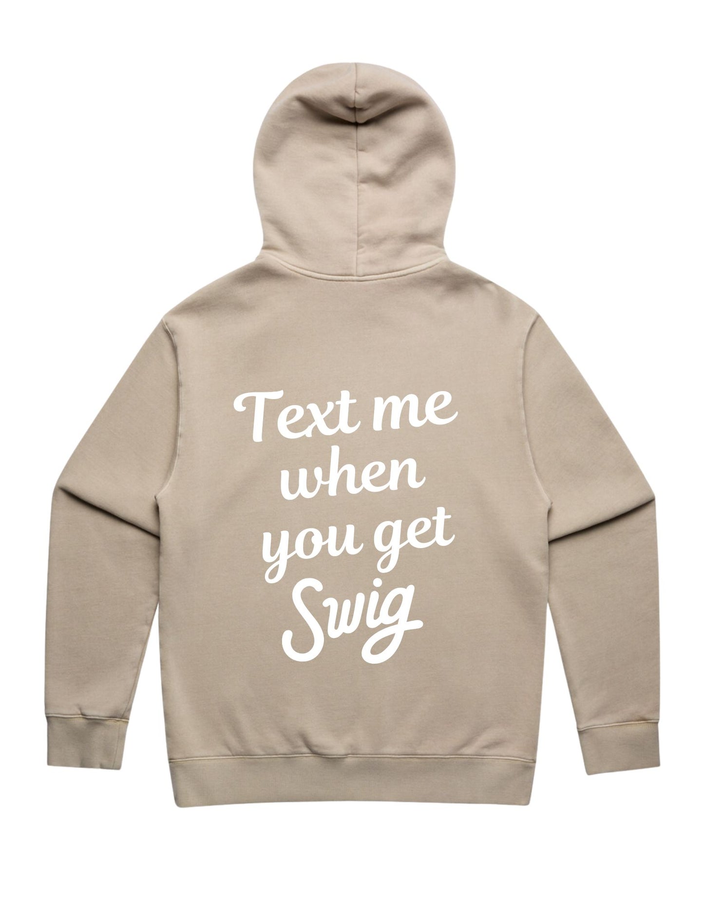 Premium - Text Me Hoodie (White Puff)