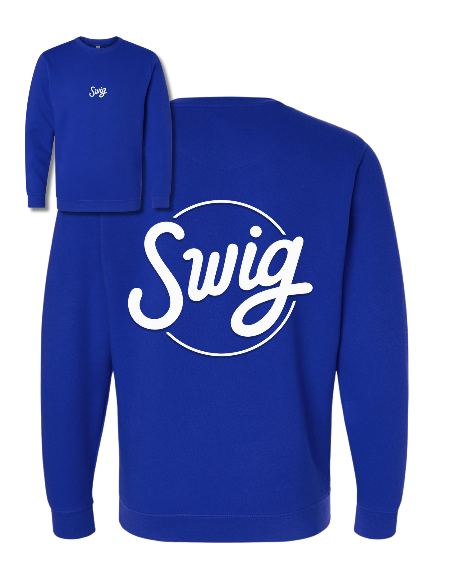 Premium - Oversized puff print Crewneck (white puff)